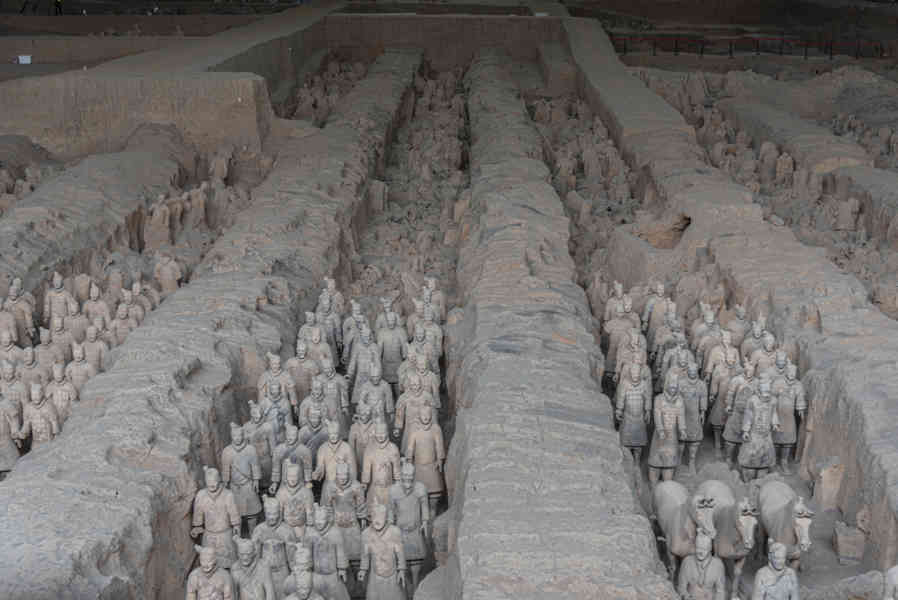 China - Xi'an 005 - mausoleo de Qin Shi Huang - Guerreros de Terracota